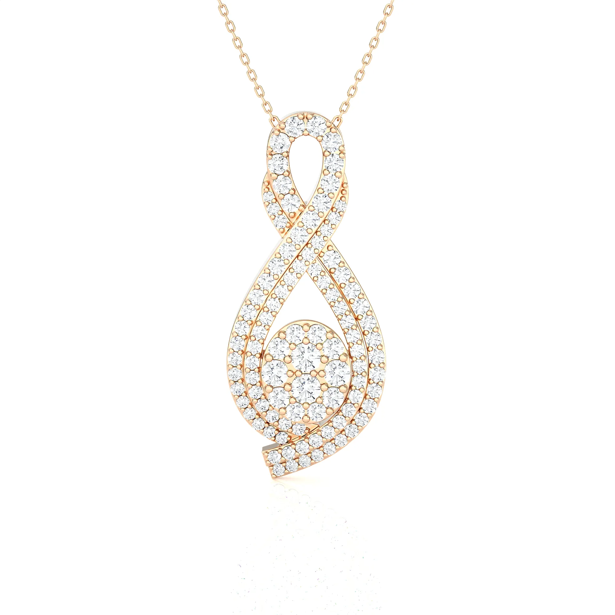 1 3/4 ctw Round Lab Grown Diamond Fashion Pendant