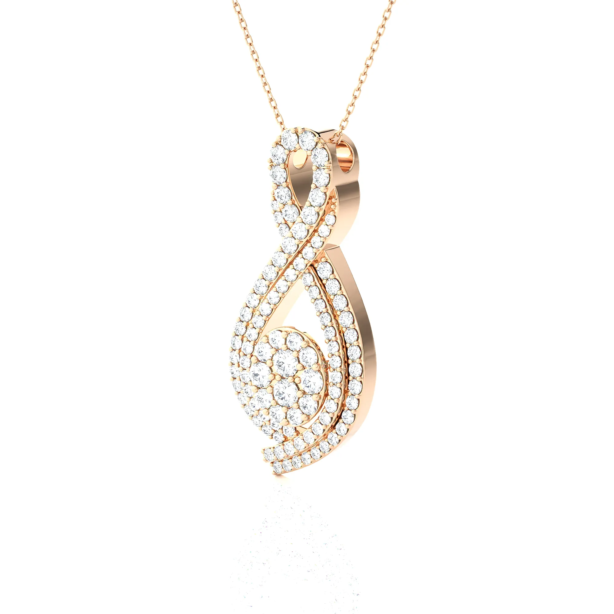 1 3/4 ctw Round Lab Grown Diamond Fashion Pendant