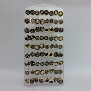 14Fashions Set of 36 Stud Earrings Combo