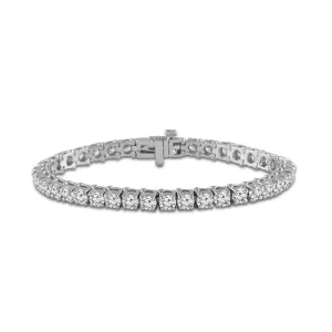 14K White Gold 4ctw Diamond Tennis Bracelet