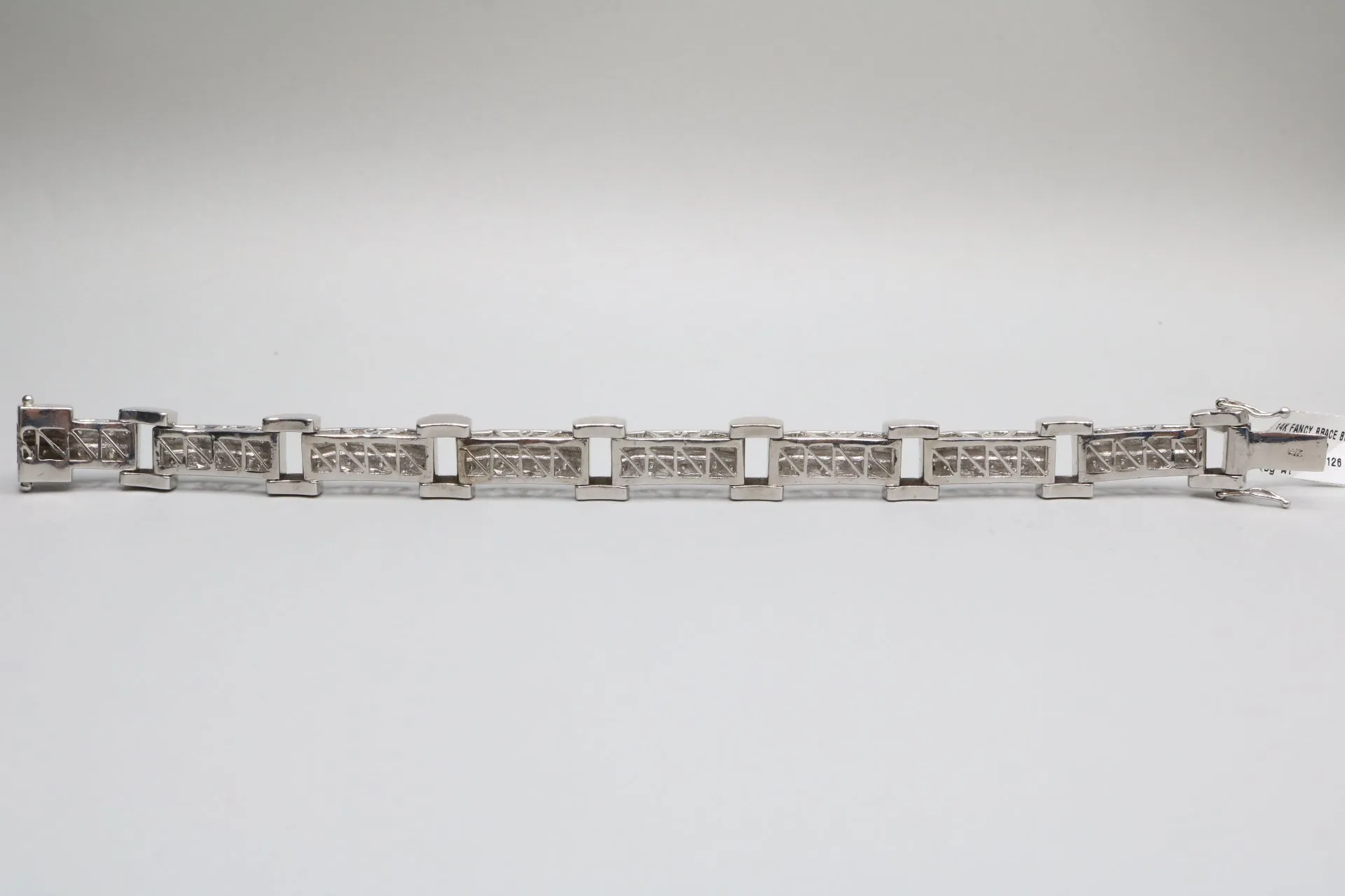 14K White Gold Fancy Diamond Bracelet (3.78 CTW)