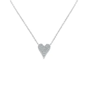 14KW 39D0.12CT,HEART NECKLACE (151N10076/N122)