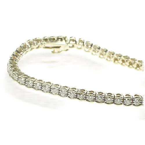 2.00-3.00 CT Round Cut Diamonds - Tennis Bracelet