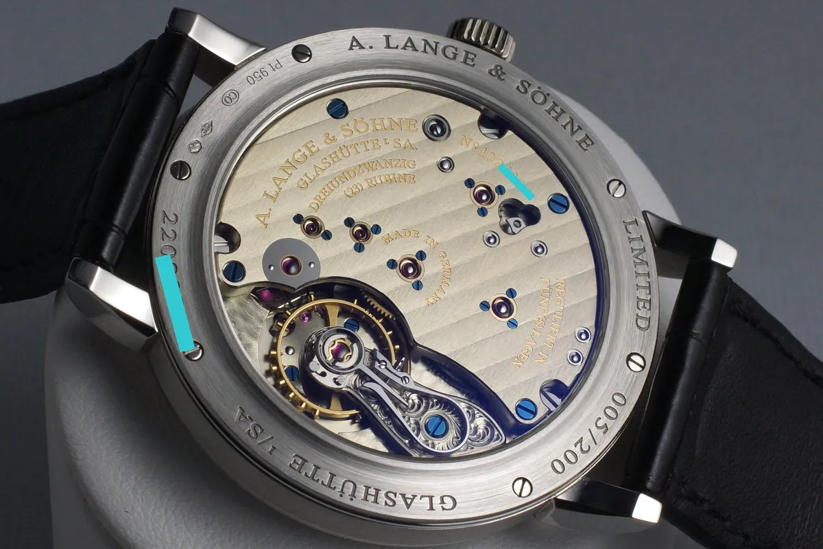 2015 A. Lange & Sohne Platinum 1815 Anniversary 236.049 with Box and Papers