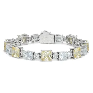 29ctw Princess Cut Tennis Bracelet