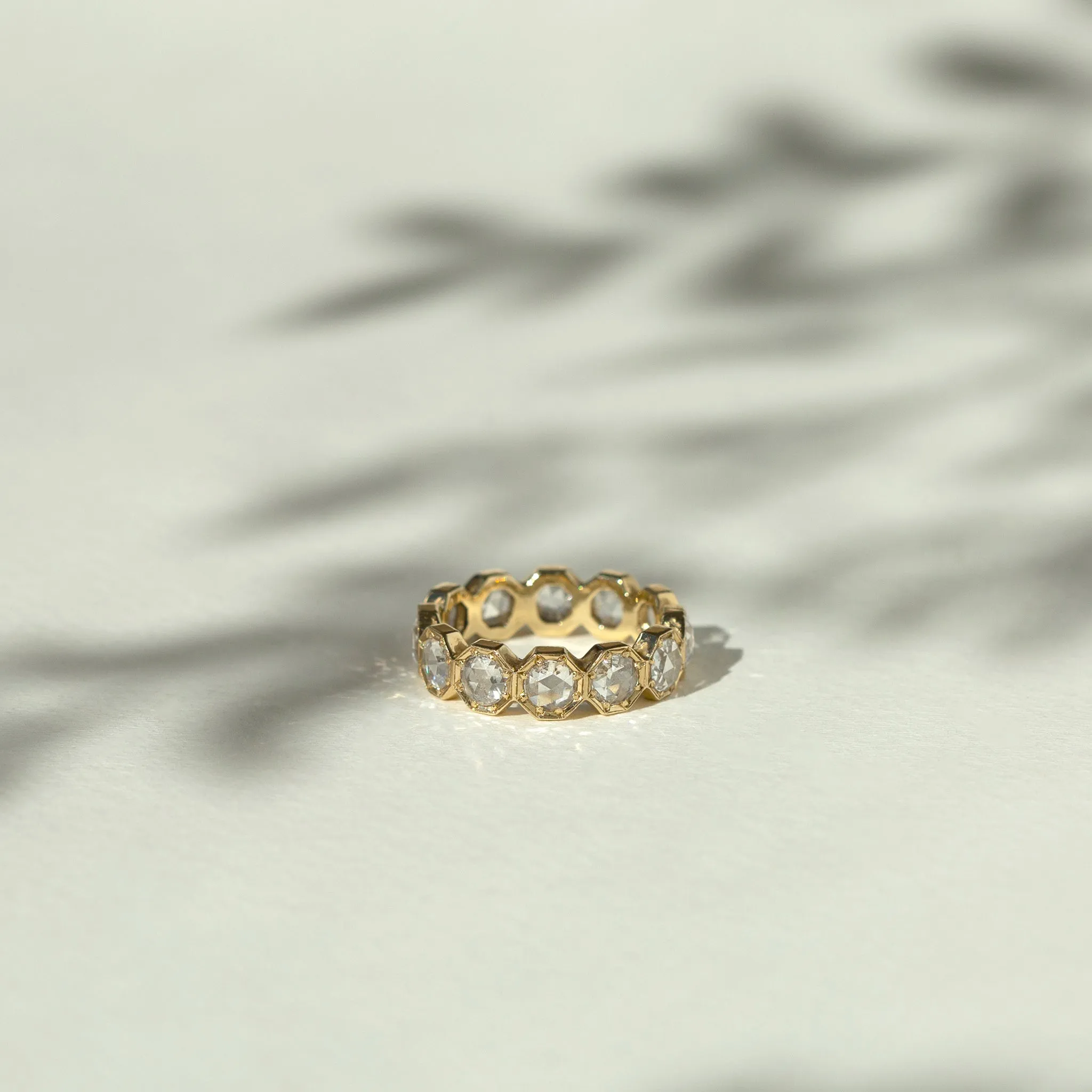 4mm Crown Bezel Diamond Eternity Ring