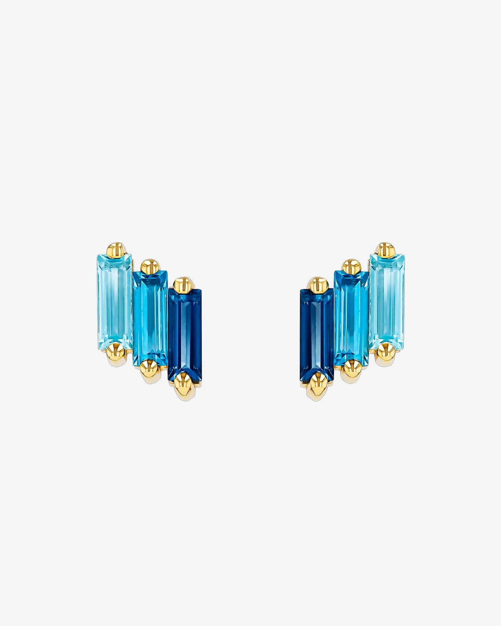 Amalfi Midi Dark Blue Ombre Studs