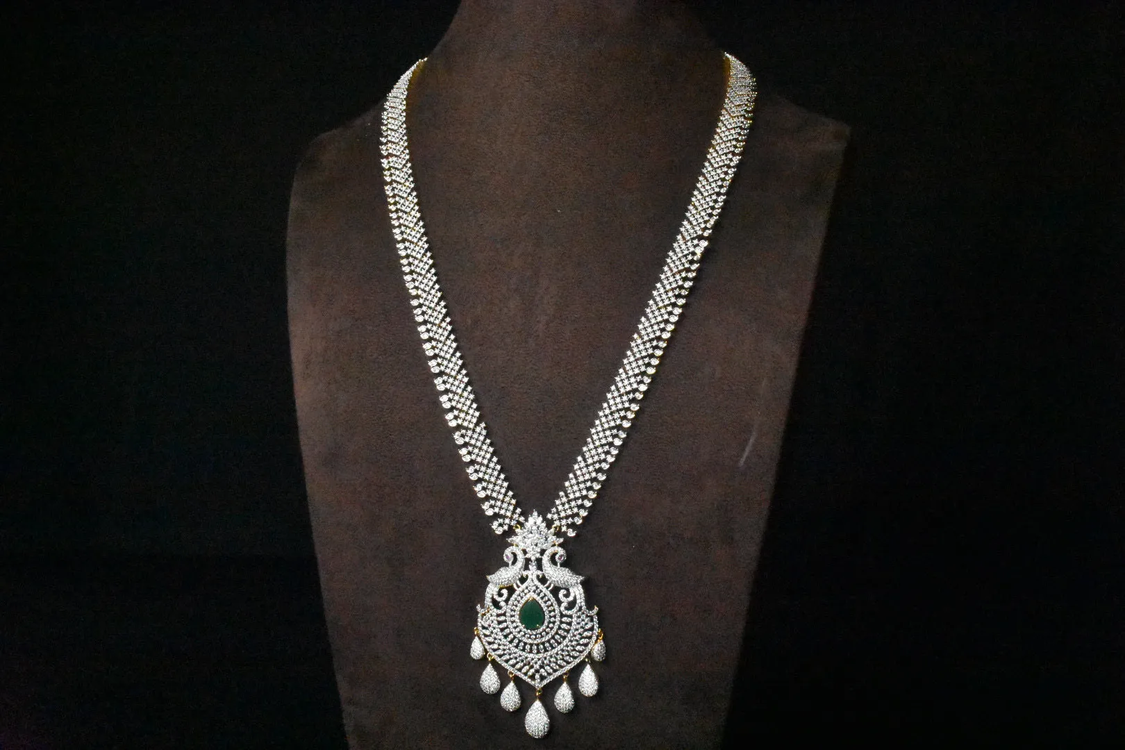 American Diamond Necklace Earring Set