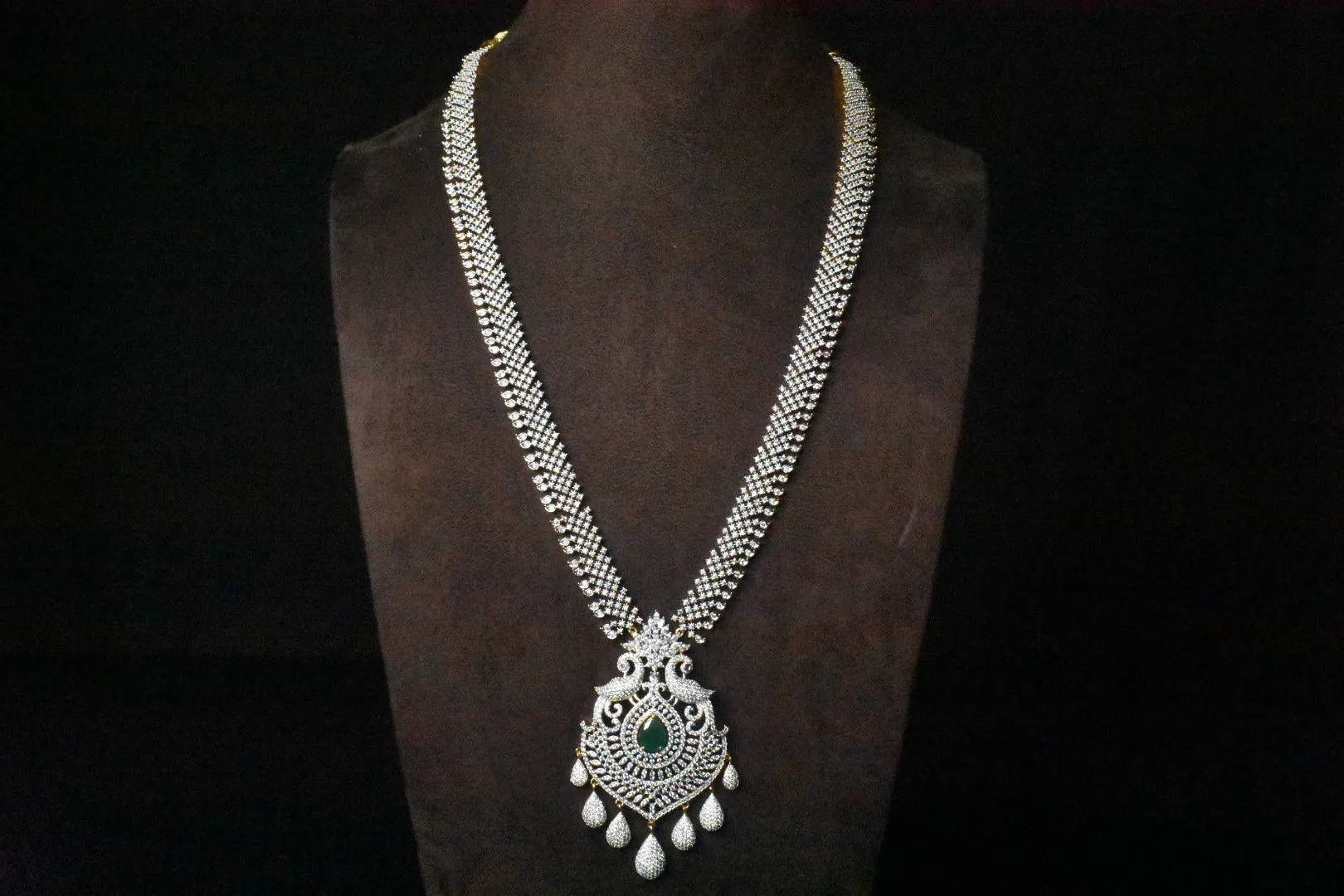 American Diamond Necklace Earring Set