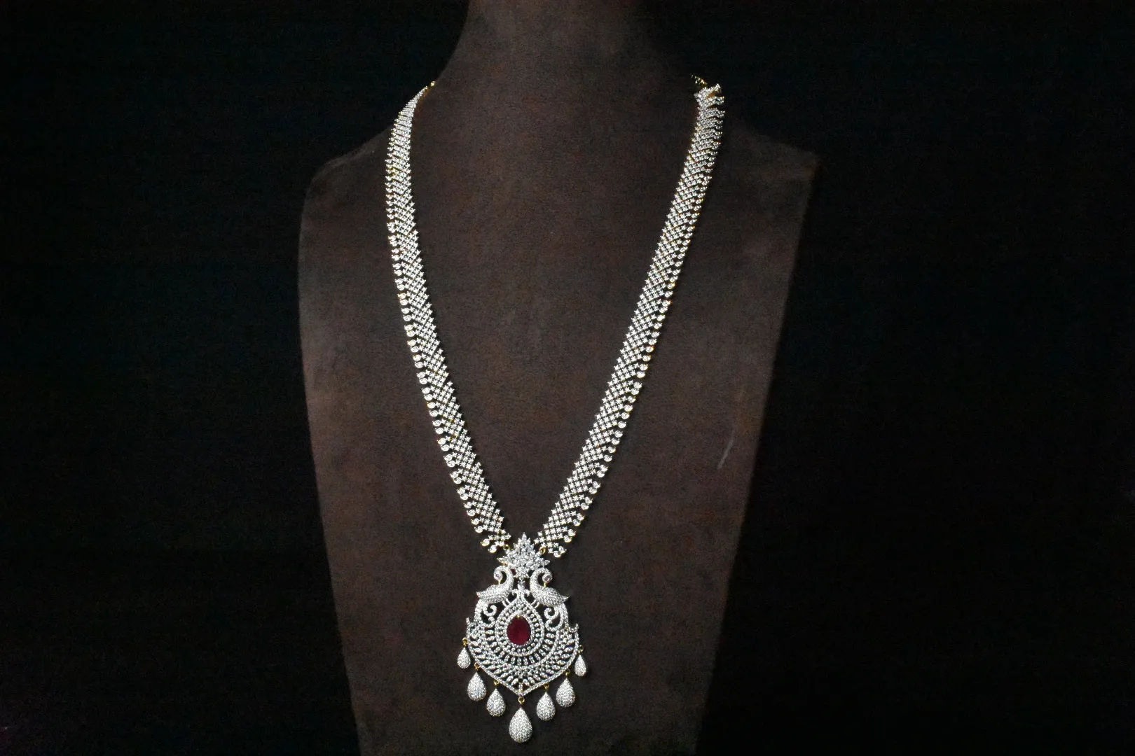 American Diamond Necklace Earring Set