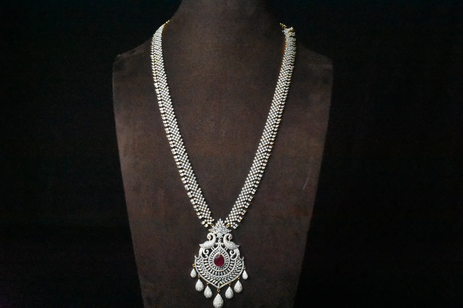 American Diamond Necklace Earring Set