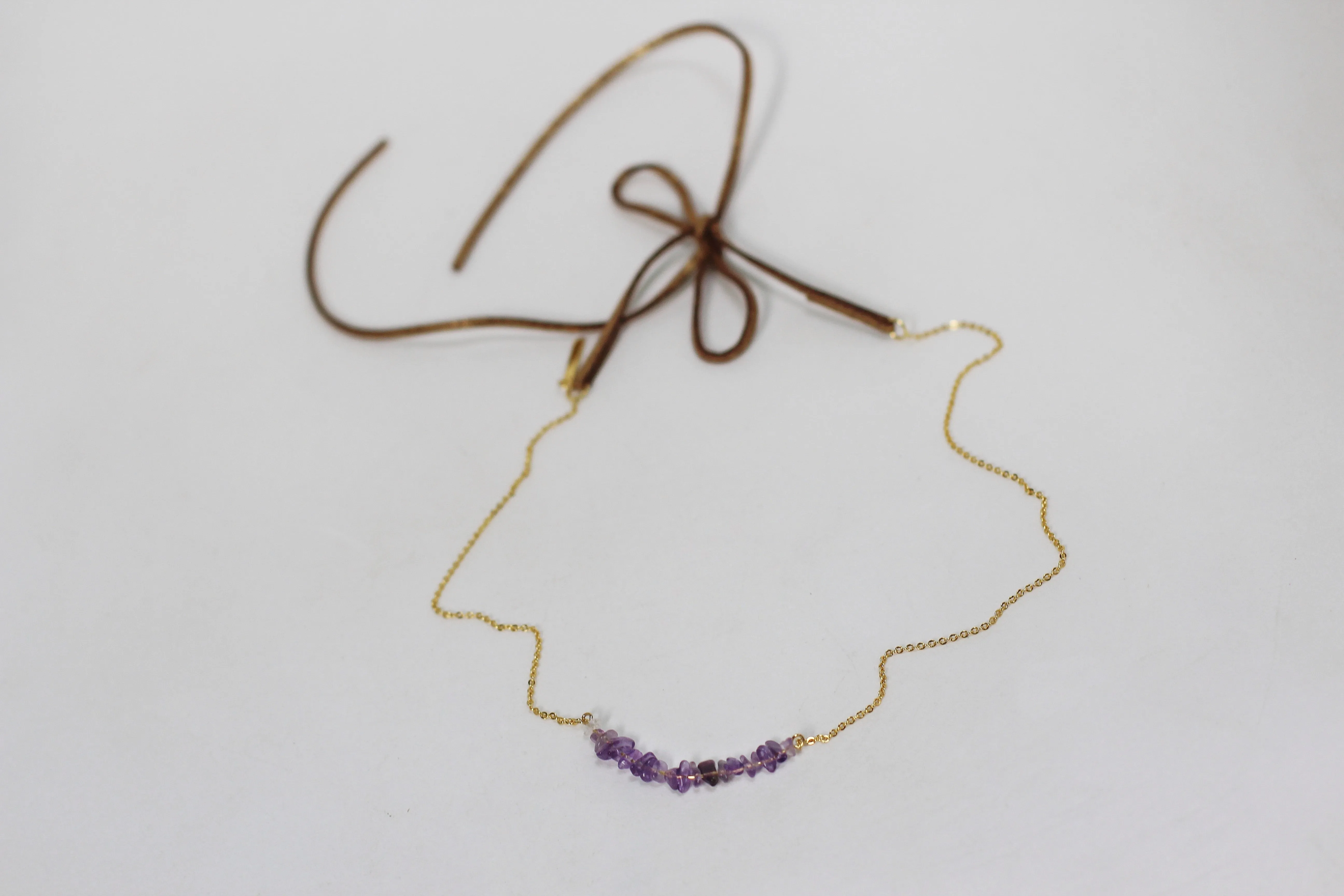 Amethyst Hair Chain