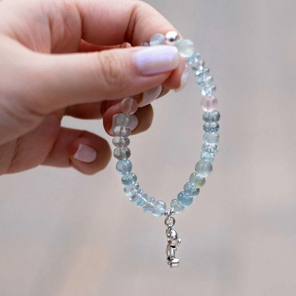 Aqua Baby - Aquamarine Morganite Bracelet