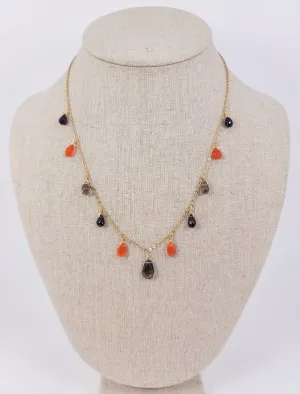 Autumnal Droplet Necklace