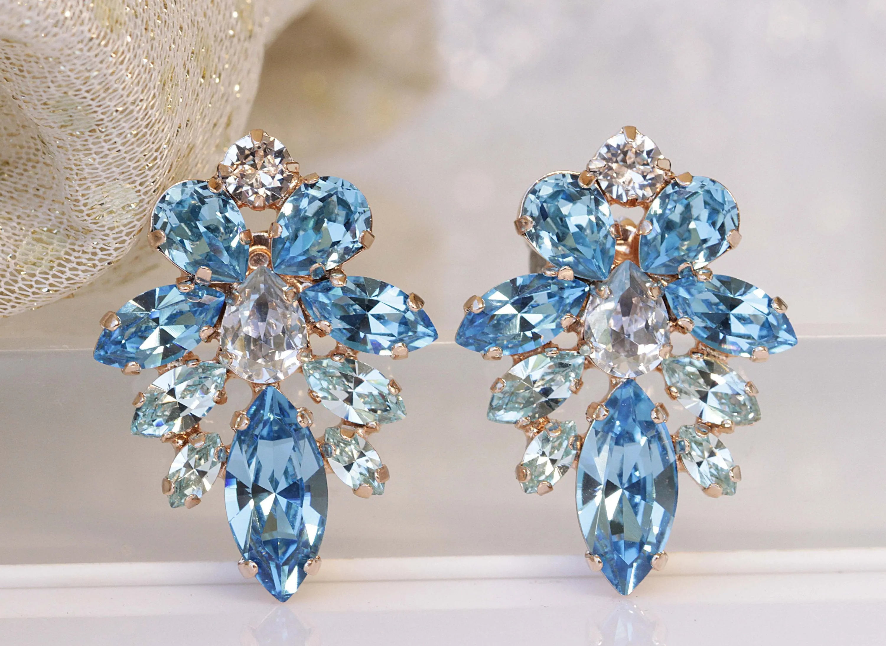 Blue Topaz Woman EARRINGS