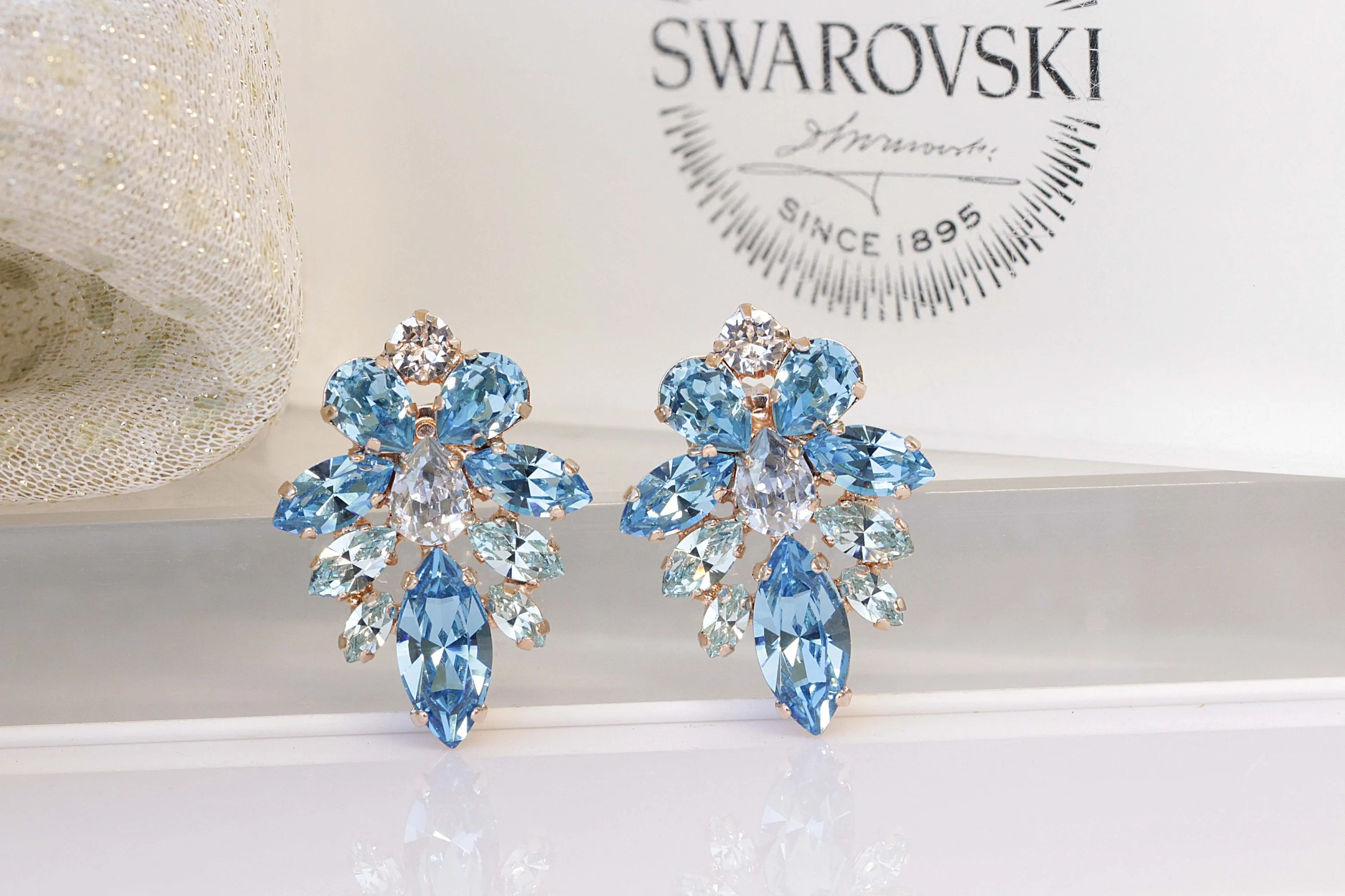 Blue Topaz Woman EARRINGS