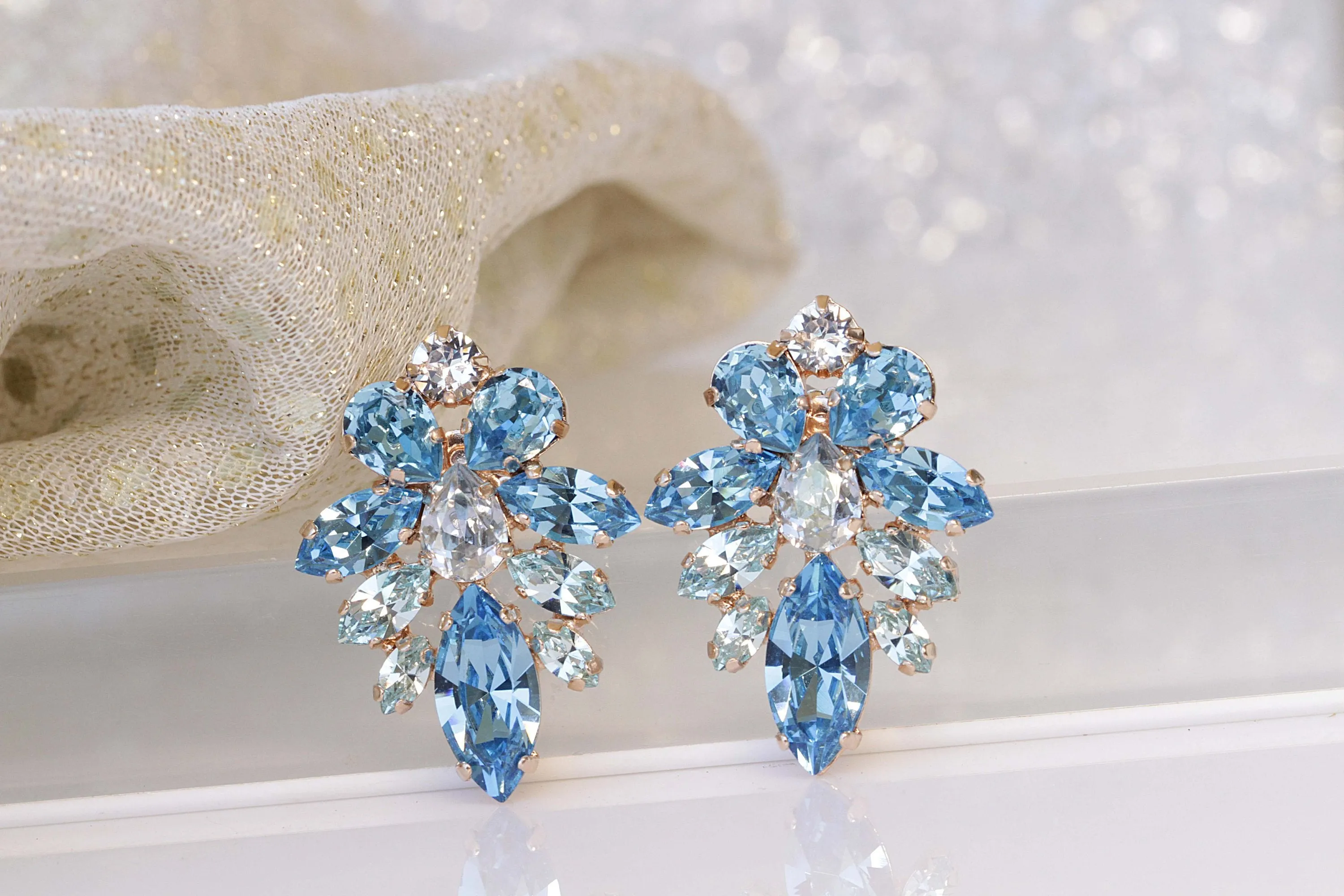 Blue Topaz Woman EARRINGS