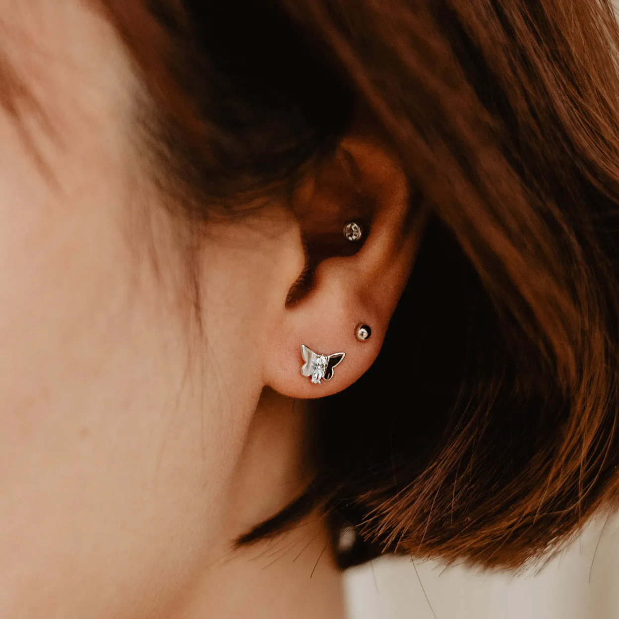 Butterfly Stud Earrings