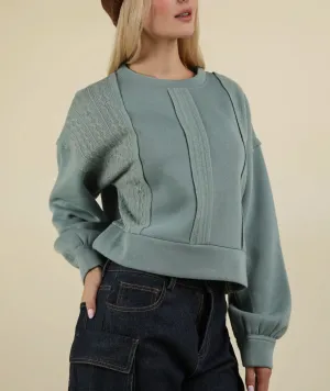 Carlie Cable Cropped Top