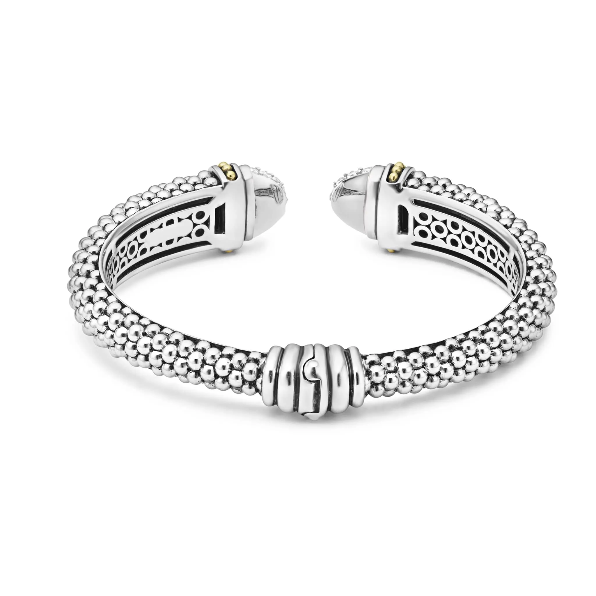 Caviar Lux Diamond Cuff Bracelet | 12mm