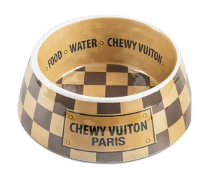 Checker Chewy Vuiton Bowl