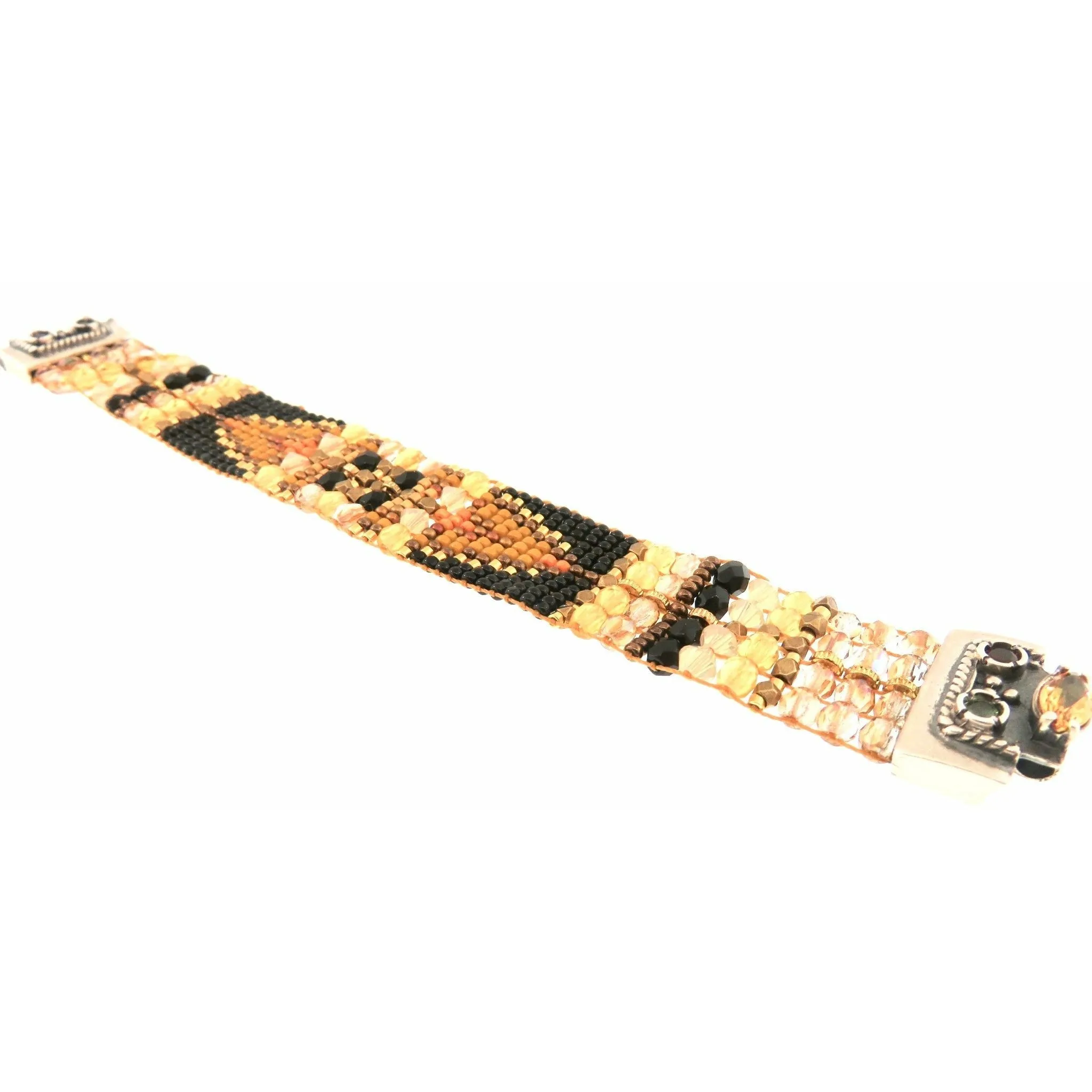 CHILI ROSE  Golden Honey Cowboy Gemstone Bracelet