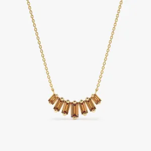 Citrine Cascade Necklace, Lupita