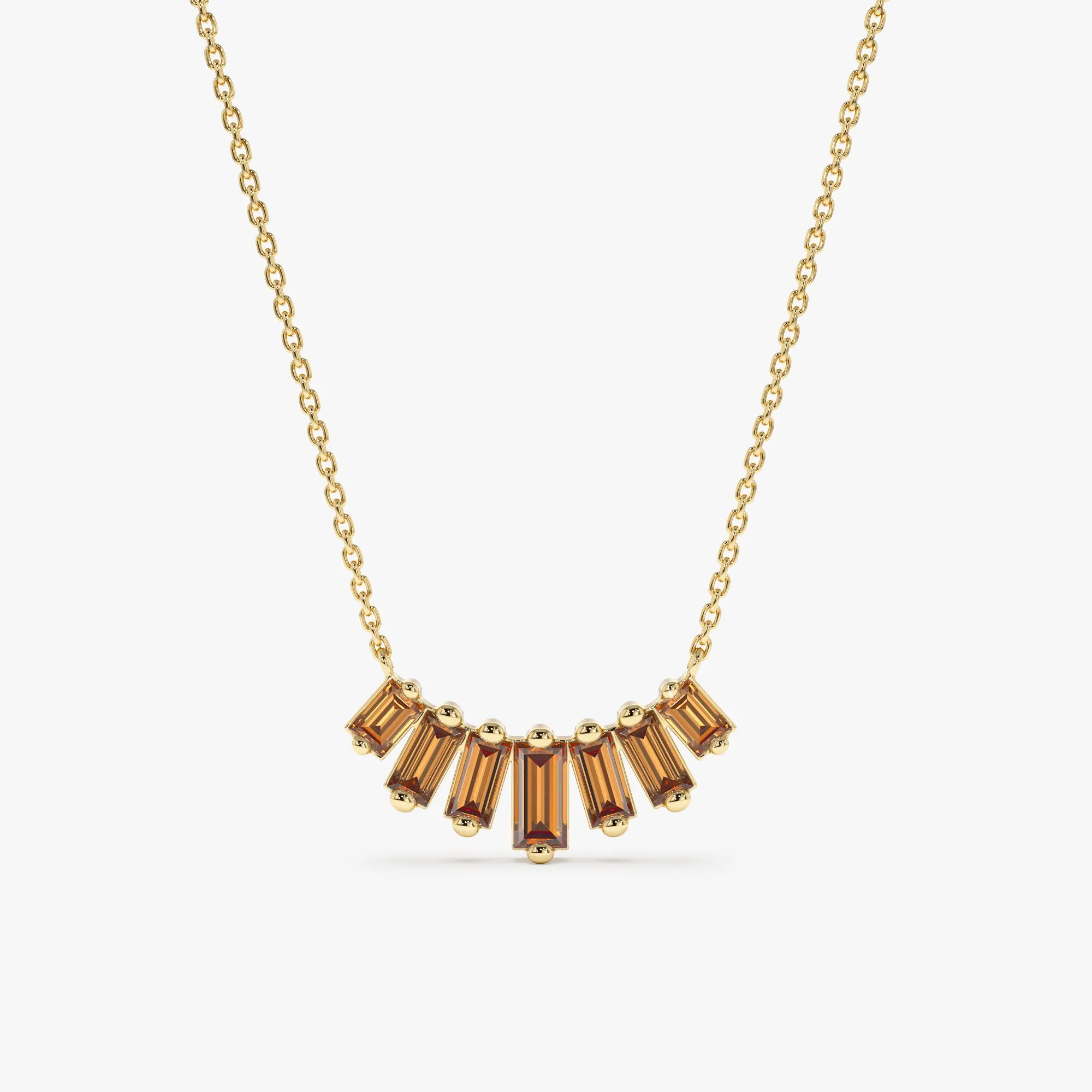 Citrine Cascade Necklace, Lupita