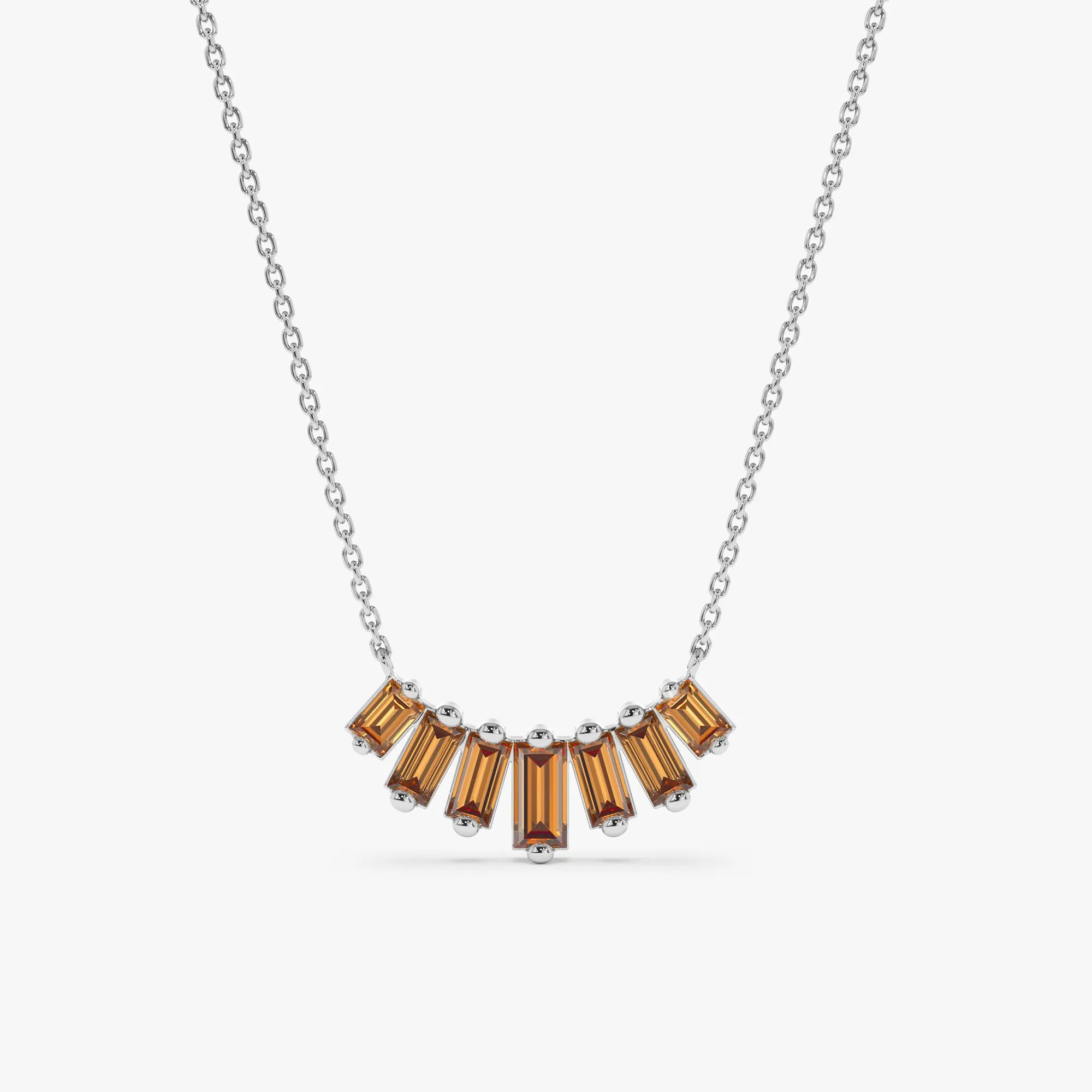 Citrine Cascade Necklace, Lupita