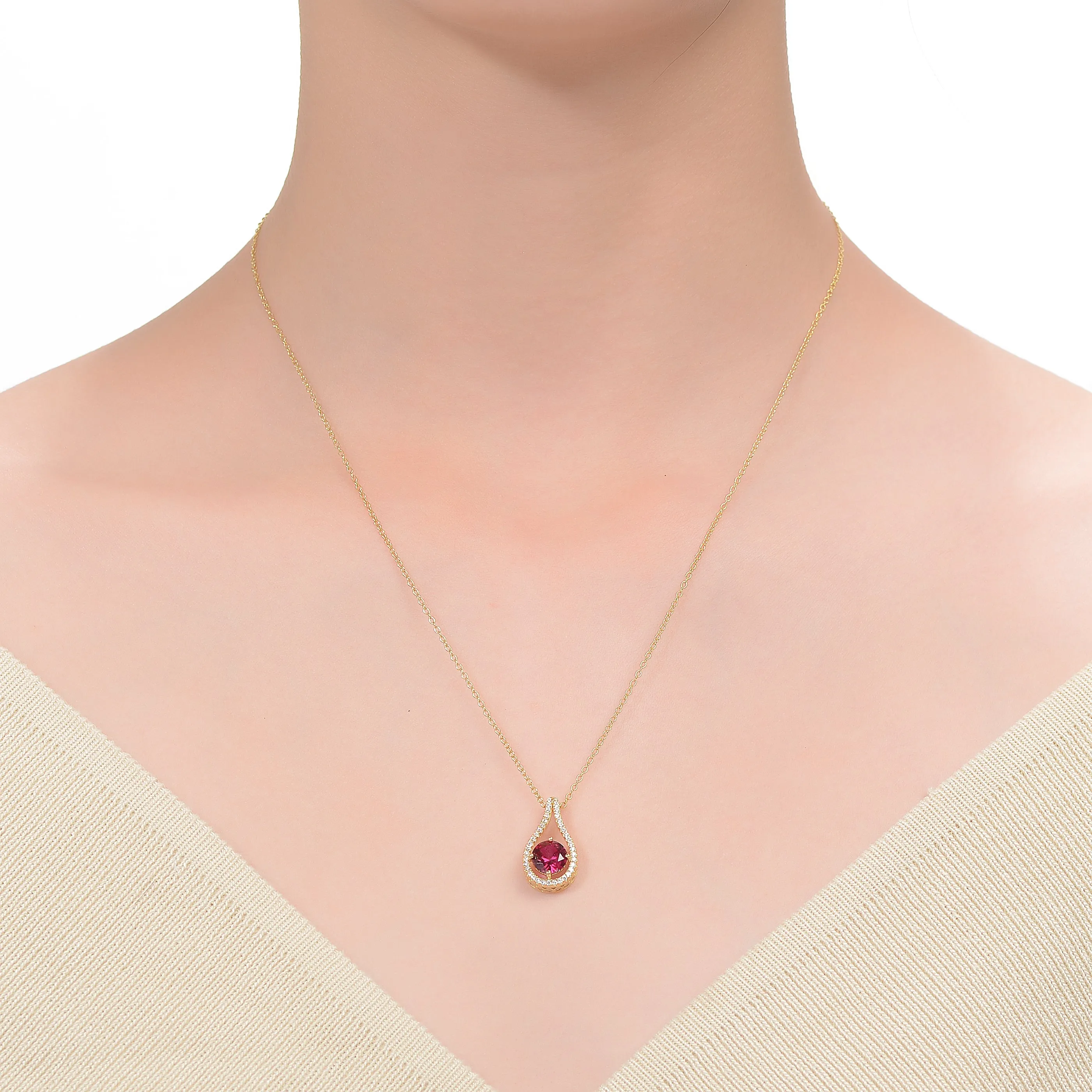 Constance Midi Bright Pendant Necklace