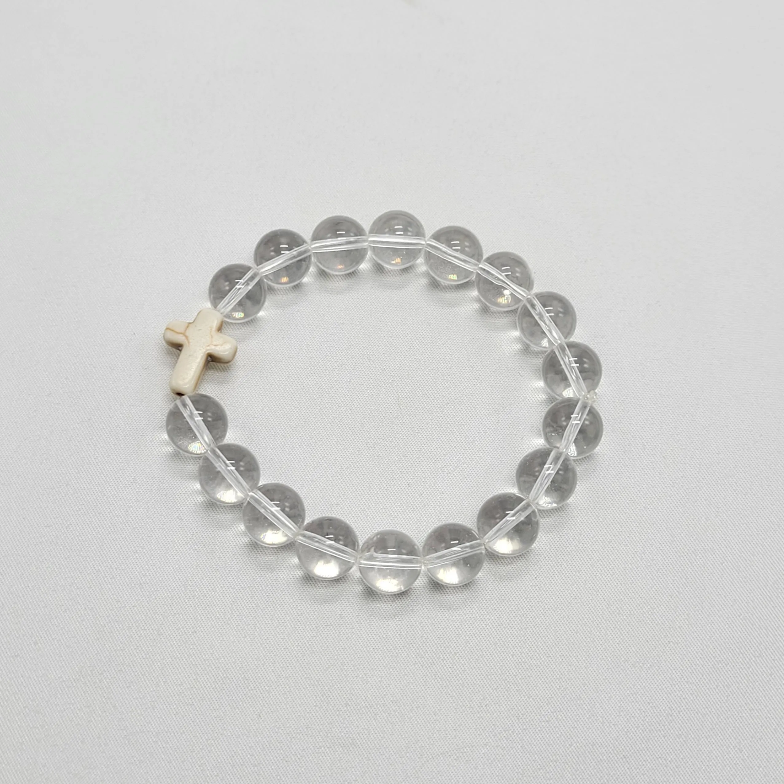 Cross and Quartz Bracelet