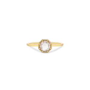 Crown Bezel Diamond Ring