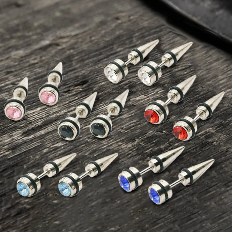 CZ Stone Stainless Steel Stud Earring