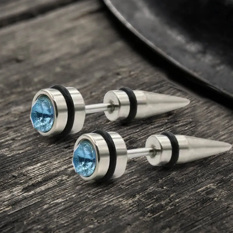 CZ Stone Stainless Steel Stud Earring