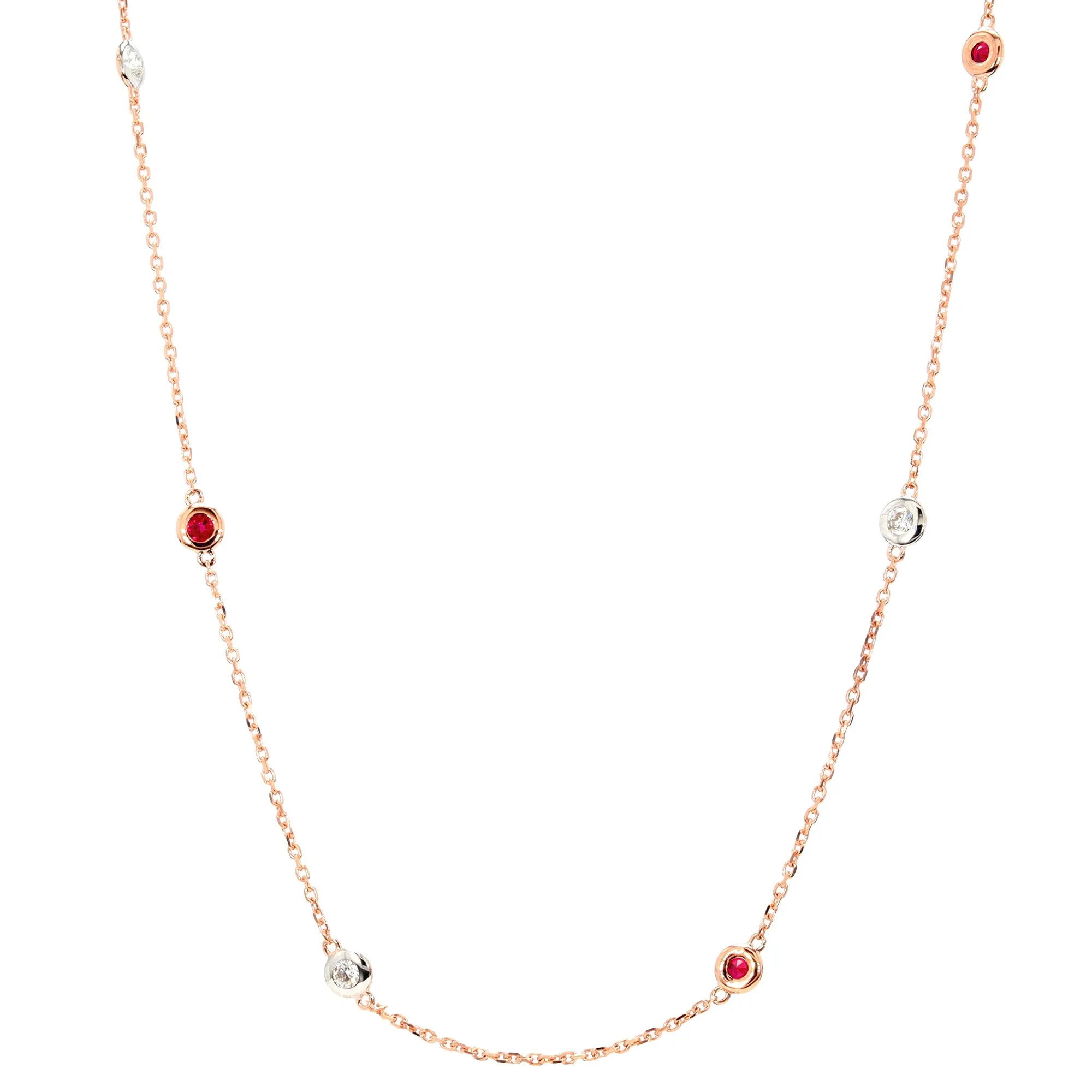 Diamond and Ruby Necklace