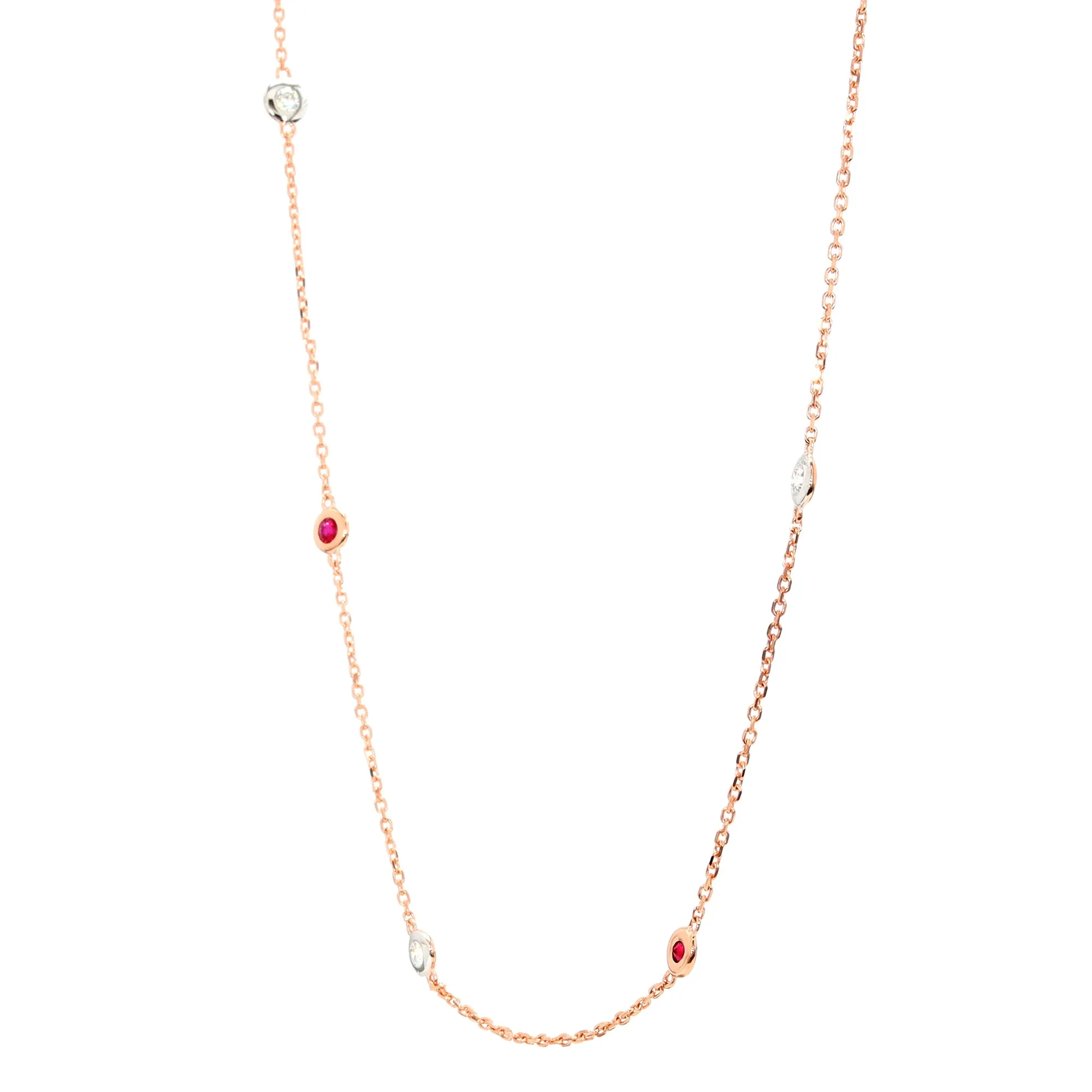 Diamond and Ruby Necklace