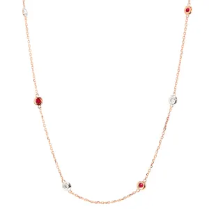 Diamond and Ruby Necklace