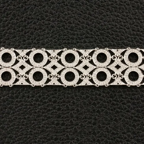 Diamond Circle Link Bracelet