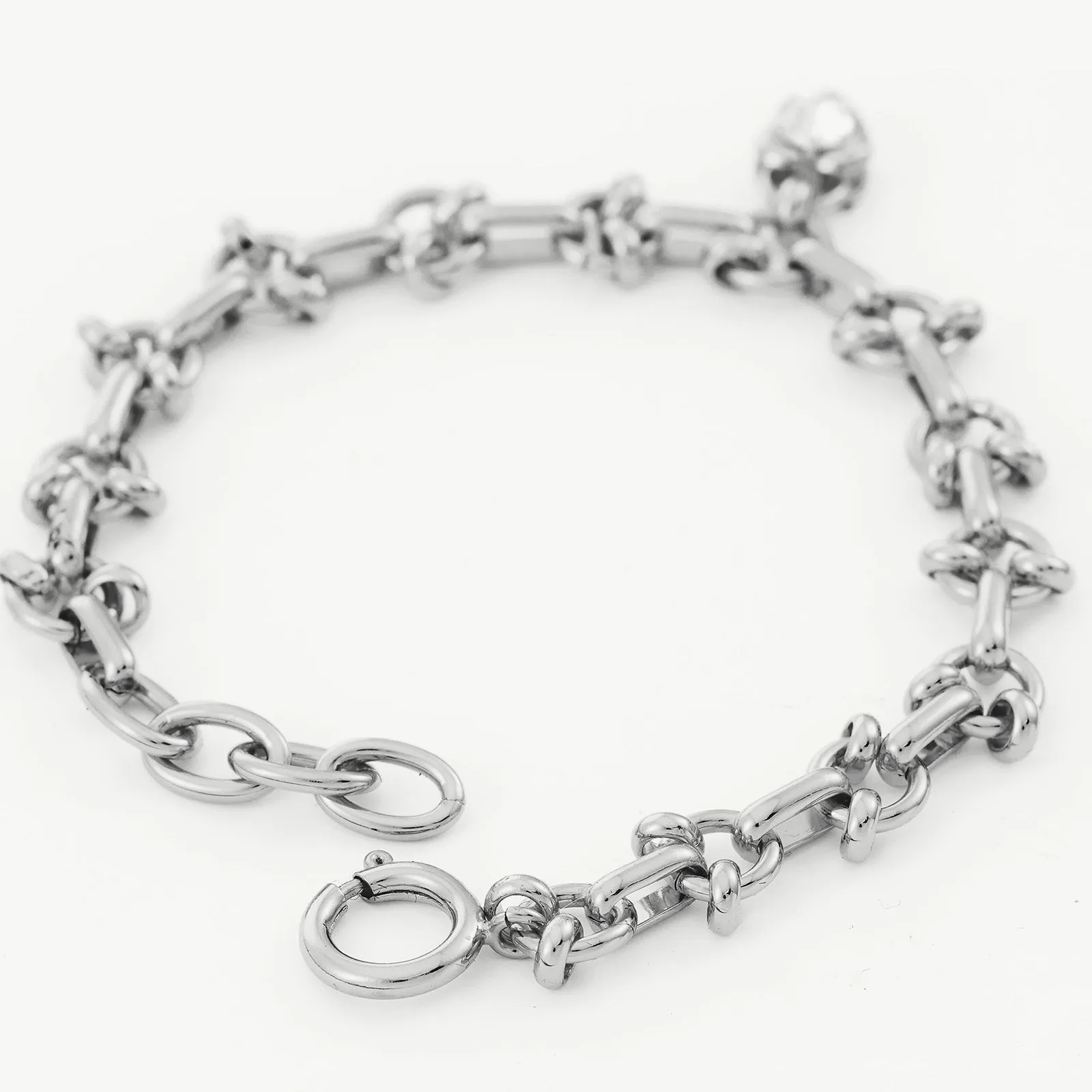 Diamond Heart Chain Bracelet