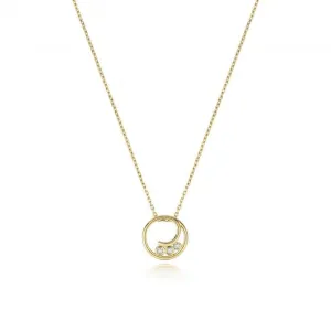 Diamond Jewellery 9ct Gold Diamond Necklace with 0.01CT Diamond ND143