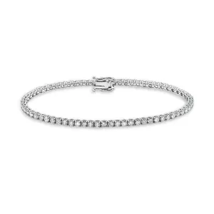 Diamond Tennis Bracelet (10.00 ct.) 4.00 mm 4-Prongs Setting in 14K Gold