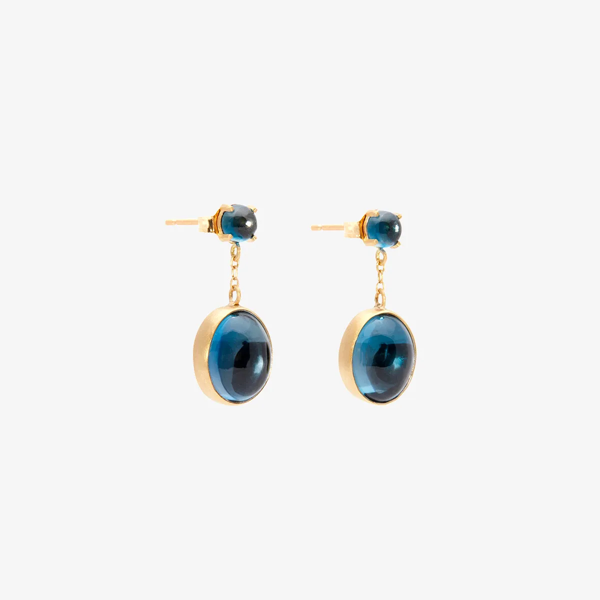 E8601BT | Blue Topaz Glacé Earring