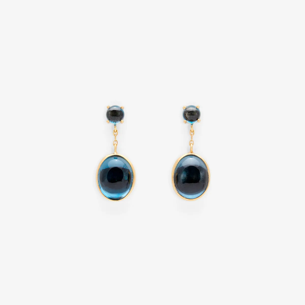 E8601BT | Blue Topaz Glacé Earring