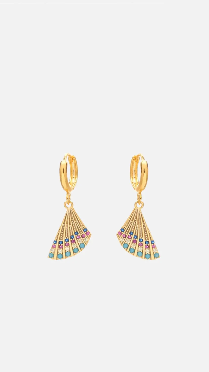 EARRINGS "ZIRCON SHELL"