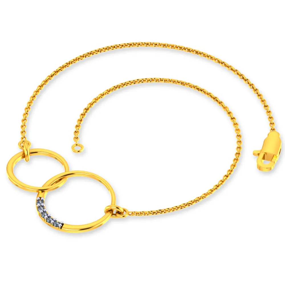 Elegant 14k Gold And Diamond Stylish Bracelet For Women From Pc Chandra