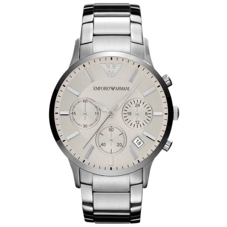 Emporio Armani AR2458 MAN's Silver Chronograph Watch