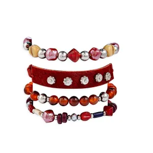 Garnet Hill Point Stacked Bracelet