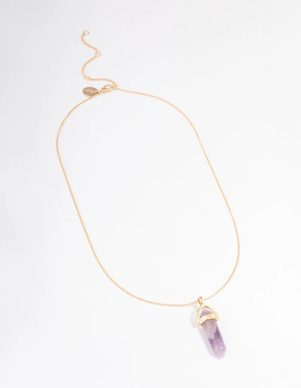 Gold Plated Amethyst Shard Necklace