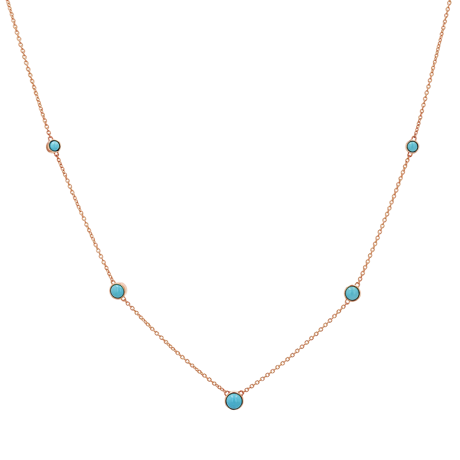 Graduating Genuine Turquoise Necklace