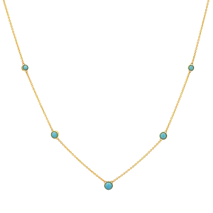 Graduating Genuine Turquoise Necklace